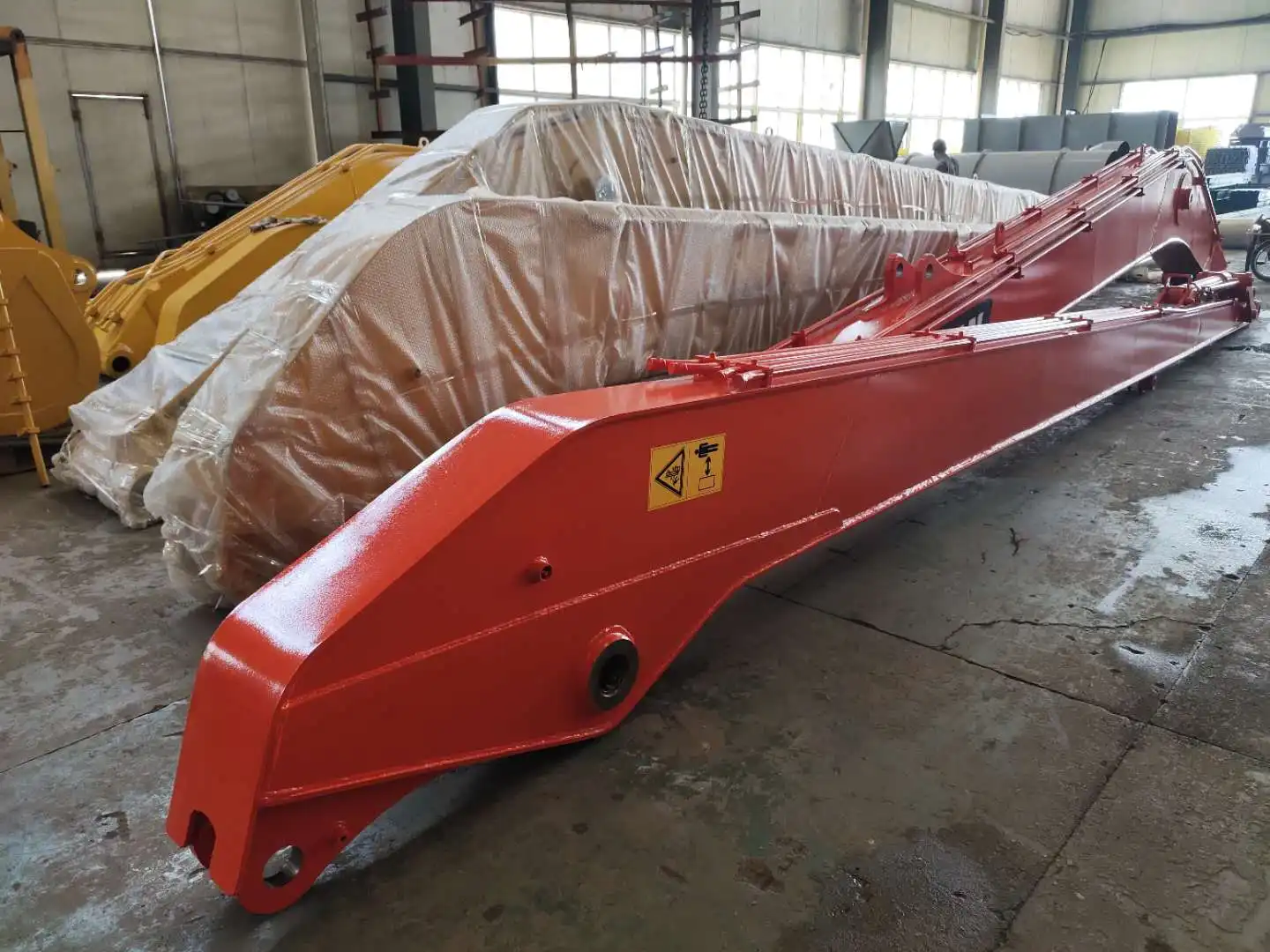 How to use a long reach excavator to weed pond?